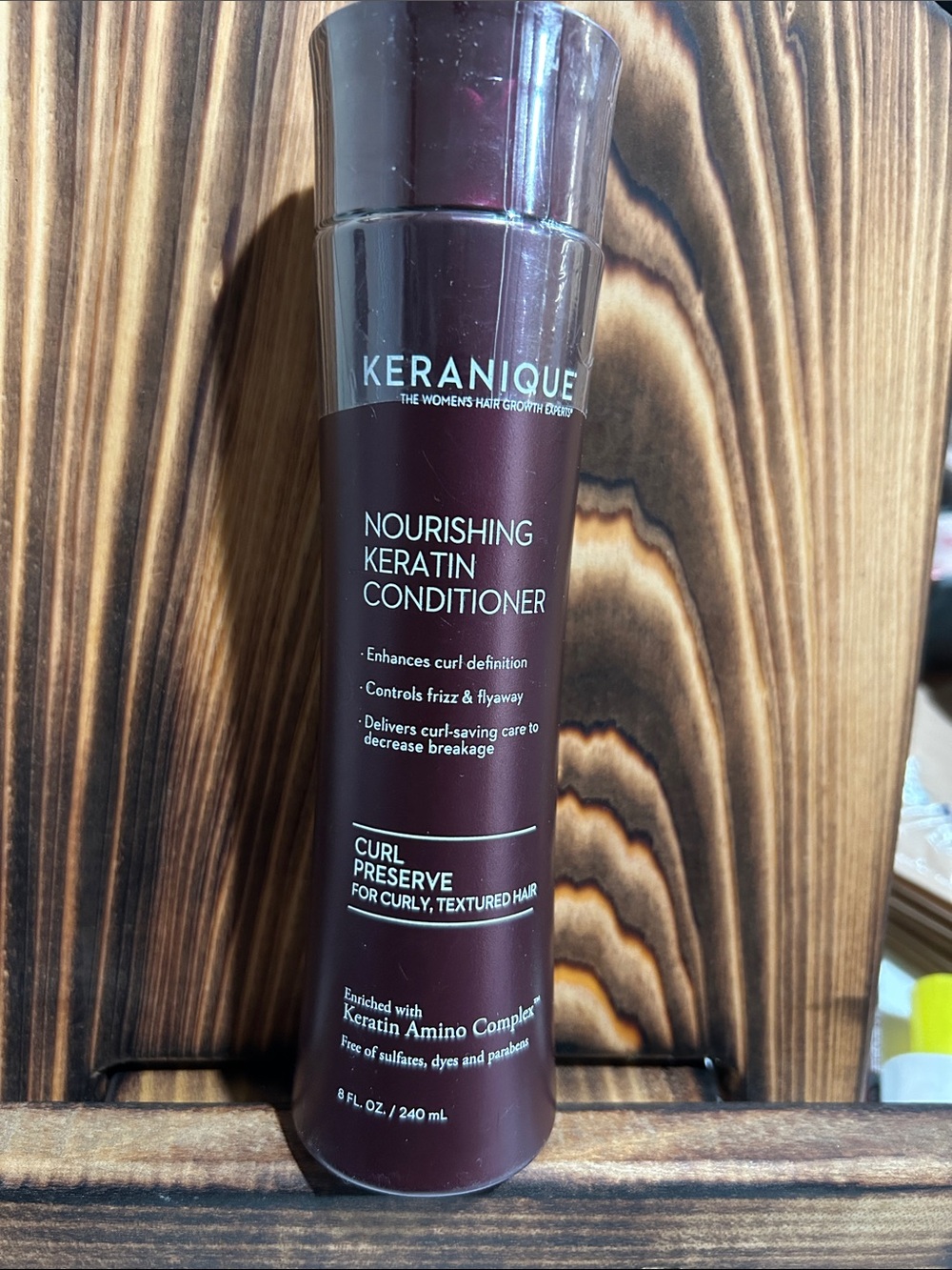 Keranique Nourishing Keratin Conditioner — Deep Brown